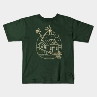 Tropical Beach House Kids T-Shirt